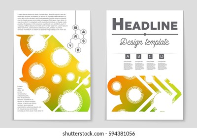 Abstract vector layout background set. For art template design, list, front page, mockup brochure theme style, banner, idea, cover, booklet, print, flyer, book, blank, card, ad, sign, sheet,, a4.