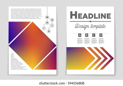 Abstract vector layout background set. For art template design, list, front page, mockup brochure theme style, banner, idea, cover, booklet, print, flyer, book, blank, card, ad, sign, sheet,, a4.