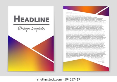 Abstract vector layout background set. For art template design, list, front page, mockup brochure theme style, banner, idea, cover, booklet, print, flyer, book, blank, card, ad, sign, sheet,, a4.