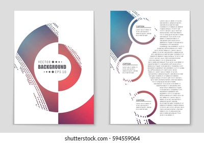 Abstract vector layout background set. For art template design, list, front page, mockup brochure theme style, banner, idea, cover, booklet, print, flyer, book, blank, card, ad, sign, sheet,, a4.