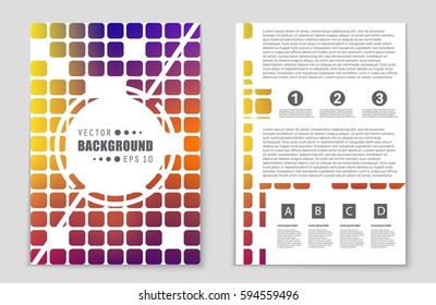 Abstract vector layout background set. For art template design, list, front page, mockup brochure theme style, banner, idea, cover, booklet, print, flyer, book, blank, card, ad, sign, sheet,, a4.