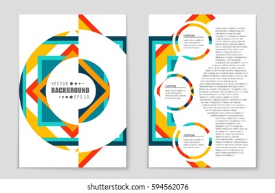 Abstract vector layout background set. For art template design, list, front page, mockup brochure theme style, banner, idea, cover, booklet, print, flyer, book, blank, card, ad, sign, sheet,, a4.