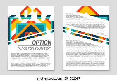 Abstract vector layout background set. For art template design, list, front page, mockup brochure theme style, banner, idea, cover, booklet, print, flyer, book, blank, card, ad, sign, sheet,, a4.