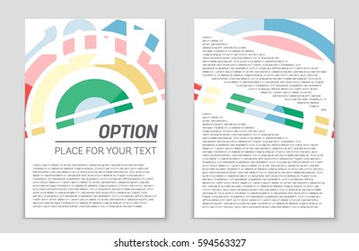 Abstract vector layout background set. For art template design, list, front page, mockup brochure theme style, banner, idea, cover, booklet, print, flyer, book, blank, card, ad, sign, sheet,, a4.