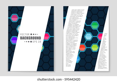 Abstract vector layout background set. For art template design, list, front page, mockup brochure theme style, banner, idea, cover, booklet, print, flyer, book, blank, card, ad, sign, sheet,, a4.