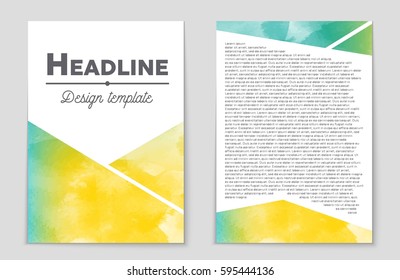 Abstract vector layout background set. For art template design, list, front page, mockup brochure theme style, banner, idea, cover, booklet, print, flyer, book, blank, card, ad, sign, sheet,, a4.