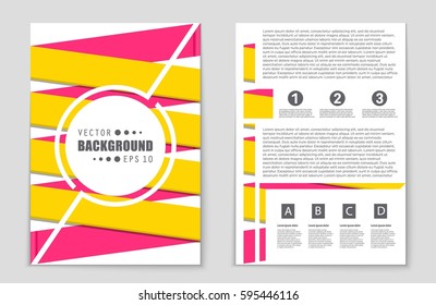 Abstract vector layout background set. For art template design, list, front page, mockup brochure theme style, banner, idea, cover, booklet, print, flyer, book, blank, card, ad, sign, sheet,, a4.