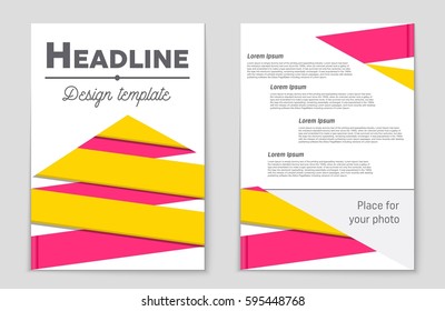 Abstract vector layout background set. For art template design, list, front page, mockup brochure theme style, banner, idea, cover, booklet, print, flyer, book, blank, card, ad, sign, sheet,, a4.