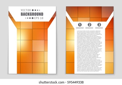 Abstract vector layout background set. For art template design, list, front page, mockup brochure theme style, banner, idea, cover, booklet, print, flyer, book, blank, card, ad, sign, sheet,, a4.