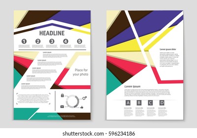 Abstract vector layout background set. For art template design, list, front page, mockup brochure theme style, banner, idea, cover, booklet, print, flyer, book, blank, card, ad, sign, sheet,, a4.