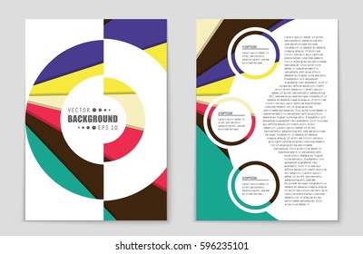 Abstract vector layout background set. For art template design, list, front page, mockup brochure theme style, banner, idea, cover, booklet, print, flyer, book, blank, card, ad, sign, sheet,, a4.