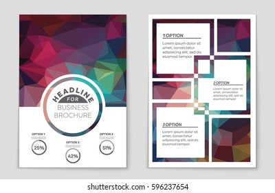 Abstract vector layout background set. For art template design, list, front page, mockup brochure theme style, banner, idea, cover, booklet, print, flyer, book, blank, card, ad, sign, sheet,, a4.