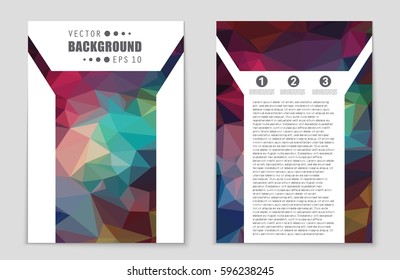 Abstract vector layout background set. For art template design, list, front page, mockup brochure theme style, banner, idea, cover, booklet, print, flyer, book, blank, card, ad, sign, sheet,, a4.