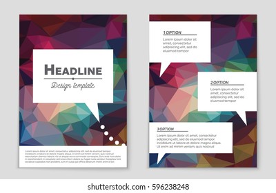 Abstract vector layout background set. For art template design, list, front page, mockup brochure theme style, banner, idea, cover, booklet, print, flyer, book, blank, card, ad, sign, sheet,, a4.