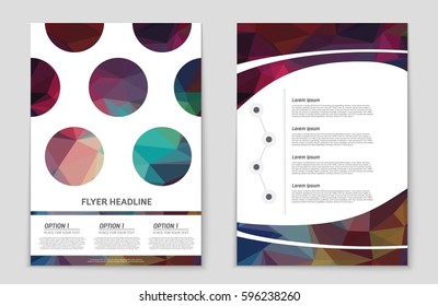 Abstract vector layout background set. For art template design, list, front page, mockup brochure theme style, banner, idea, cover, booklet, print, flyer, book, blank, card, ad, sign, sheet,, a4.