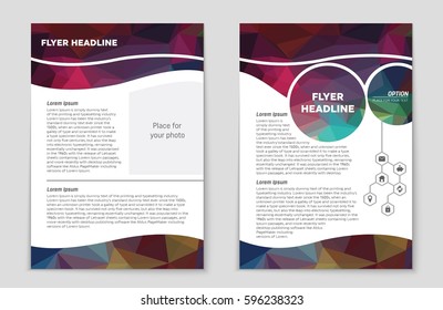 Abstract vector layout background set. For art template design, list, front page, mockup brochure theme style, banner, idea, cover, booklet, print, flyer, book, blank, card, ad, sign, sheet,, a4.