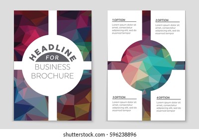 Abstract vector layout background set. For art template design, list, front page, mockup brochure theme style, banner, idea, cover, booklet, print, flyer, book, blank, card, ad, sign, sheet,, a4.