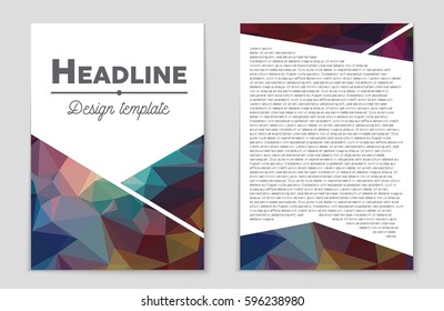 Abstract vector layout background set. For art template design, list, front page, mockup brochure theme style, banner, idea, cover, booklet, print, flyer, book, blank, card, ad, sign, sheet,, a4.