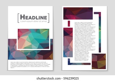 Abstract vector layout background set. For art template design, list, front page, mockup brochure theme style, banner, idea, cover, booklet, print, flyer, book, blank, card, ad, sign, sheet,, a4.