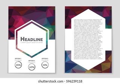Abstract vector layout background set. For art template design, list, front page, mockup brochure theme style, banner, idea, cover, booklet, print, flyer, book, blank, card, ad, sign, sheet,, a4.