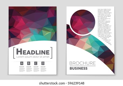 Abstract vector layout background set. For art template design, list, front page, mockup brochure theme style, banner, idea, cover, booklet, print, flyer, book, blank, card, ad, sign, sheet,, a4.