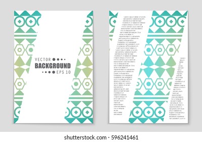 Abstract vector layout background set. For art template design, list, front page, mockup brochure theme style, banner, idea, cover, booklet, print, flyer, book, blank, card, ad, sign, sheet,, a4.