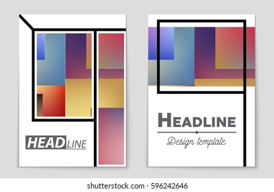 Abstract vector layout background set. For art template design, list, front page, mockup brochure theme style, banner, idea, cover, booklet, print, flyer, book, blank, card, ad, sign, sheet,, a4.
