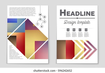 Abstract vector layout background set. For art template design, list, front page, mockup brochure theme style, banner, idea, cover, booklet, print, flyer, book, blank, card, ad, sign, sheet,, a4.