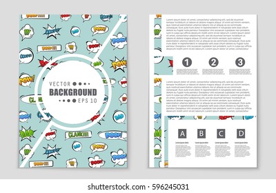 Abstract vector layout background set. For art template design, list, front page, mockup brochure theme style, banner, idea, cover, booklet, print, flyer, book, blank, card, ad, sign, sheet,, a4.
