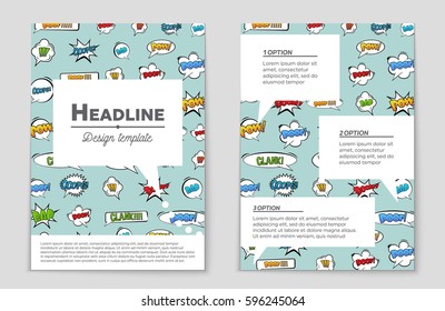 Abstract vector layout background set. For art template design, list, front page, mockup brochure theme style, banner, idea, cover, booklet, print, flyer, book, blank, card, ad, sign, sheet,, a4.