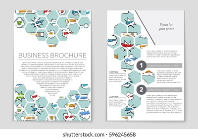 Abstract vector layout background set. For art template design, list, front page, mockup brochure theme style, banner, idea, cover, booklet, print, flyer, book, blank, card, ad, sign, sheet,, a4.