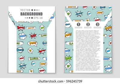 Abstract vector layout background set. For art template design, list, front page, mockup brochure theme style, banner, idea, cover, booklet, print, flyer, book, blank, card, ad, sign, sheet,, a4.