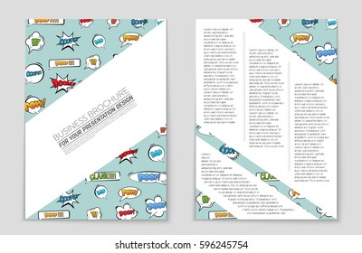 Abstract vector layout background set. For art template design, list, front page, mockup brochure theme style, banner, idea, cover, booklet, print, flyer, book, blank, card, ad, sign, sheet,, a4.