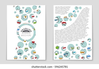 Abstract vector layout background set. For art template design, list, front page, mockup brochure theme style, banner, idea, cover, booklet, print, flyer, book, blank, card, ad, sign, sheet,, a4.