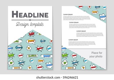 Abstract vector layout background set. For art template design, list, front page, mockup brochure theme style, banner, idea, cover, booklet, print, flyer, book, blank, card, ad, sign, sheet,, a4.