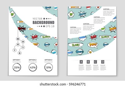 Abstract vector layout background set. For art template design, list, front page, mockup brochure theme style, banner, idea, cover, booklet, print, flyer, book, blank, card, ad, sign, sheet,, a4.