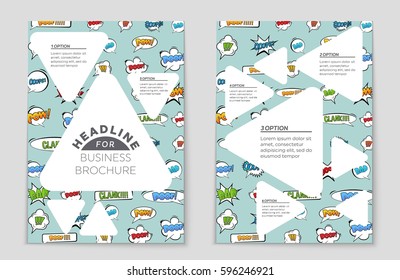 Abstract vector layout background set. For art template design, list, front page, mockup brochure theme style, banner, idea, cover, booklet, print, flyer, book, blank, card, ad, sign, sheet,, a4.