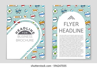 Abstract vector layout background set. For art template design, list, front page, mockup brochure theme style, banner, idea, cover, booklet, print, flyer, book, blank, card, ad, sign, sheet,, a4.