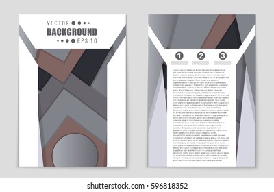 Abstract vector layout background set. For art template design, list, front page, mockup brochure theme style, banner, idea, cover, booklet, print, flyer, book, blank, card, ad, sign, sheet,, a4.