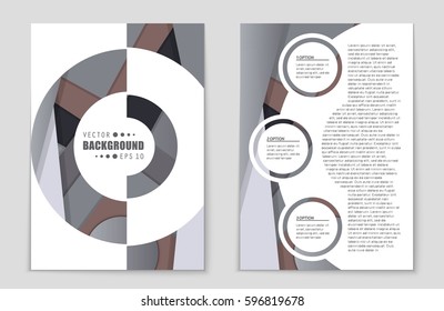 Abstract vector layout background set. For art template design, list, front page, mockup brochure theme style, banner, idea, cover, booklet, print, flyer, book, blank, card, ad, sign, sheet,, a4.