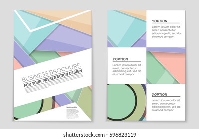 Abstract vector layout background set. For art template design, list, front page, mockup brochure theme style, banner, idea, cover, booklet, print, flyer, book, blank, card, ad, sign, sheet,, a4.