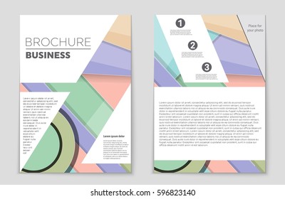 Abstract vector layout background set. For art template design, list, front page, mockup brochure theme style, banner, idea, cover, booklet, print, flyer, book, blank, card, ad, sign, sheet,, a4.
