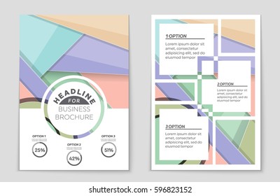 Abstract vector layout background set. For art template design, list, front page, mockup brochure theme style, banner, idea, cover, booklet, print, flyer, book, blank, card, ad, sign, sheet,, a4.