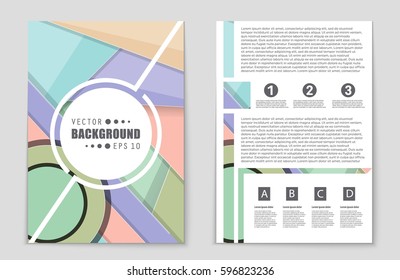 Abstract vector layout background set. For art template design, list, front page, mockup brochure theme style, banner, idea, cover, booklet, print, flyer, book, blank, card, ad, sign, sheet,, a4.