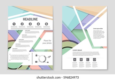 Abstract vector layout background set. For art template design, list, front page, mockup brochure theme style, banner, idea, cover, booklet, print, flyer, book, blank, card, ad, sign, sheet,, a4.
