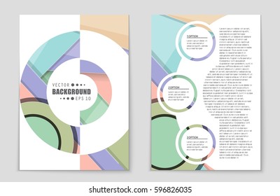 Abstract vector layout background set. For art template design, list, front page, mockup brochure theme style, banner, idea, cover, booklet, print, flyer, book, blank, card, ad, sign, sheet,, a4.