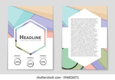 Abstract vector layout background set. For art template design, list, front page, mockup brochure theme style, banner, idea, cover, booklet, print, flyer, book, blank, card, ad, sign, sheet,, a4.