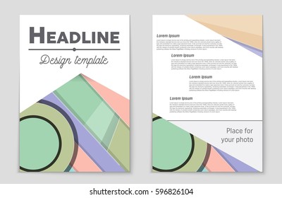 Abstract vector layout background set. For art template design, list, front page, mockup brochure theme style, banner, idea, cover, booklet, print, flyer, book, blank, card, ad, sign, sheet,, a4.