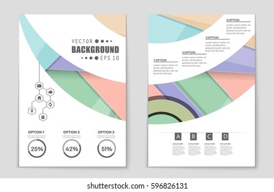 Abstract vector layout background set. For art template design, list, front page, mockup brochure theme style, banner, idea, cover, booklet, print, flyer, book, blank, card, ad, sign, sheet,, a4.