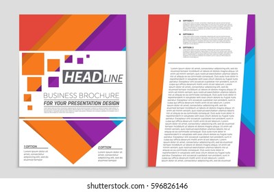 Abstract vector layout background set. For art template design, list, front page, mockup brochure theme style, banner, idea, cover, booklet, print, flyer, book, blank, card, ad, sign, sheet,, a4.